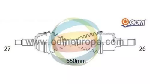 Aandrijfas links-voor Ford 1890673