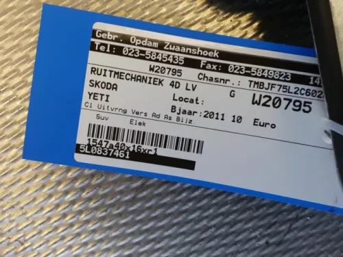 Ruitmechaniek 4Deurs links-voor-7881815 (10475411)