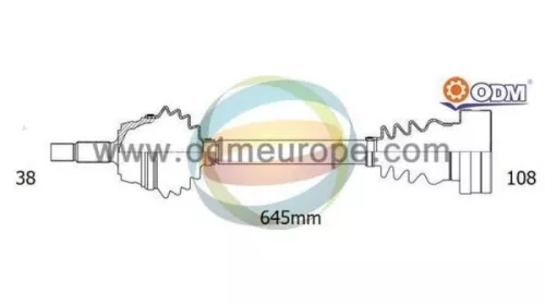 Aandrijfas links-voor Volkswagen 7e0407271h