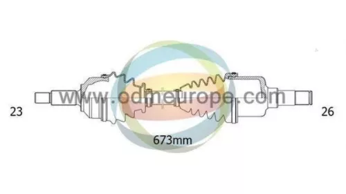 Aandrijfas links-voor Renault 8200264665