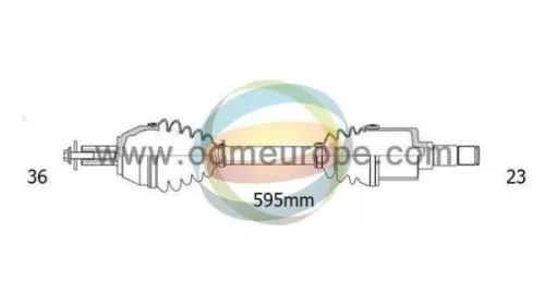 Aandrijfas links-voor Ford 1686114