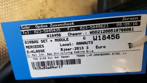Airbag Set+Module-7887089 (6744150)