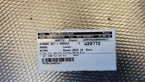 Airbag Set+Module-7860130 (10479477)