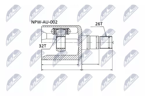 Homokineet reparatie set, aandrijfas