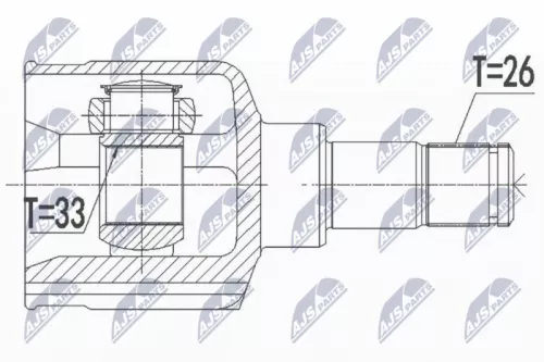 Homokineet reparatie set, aandrijfas
