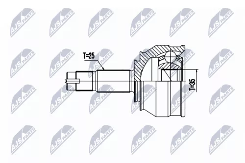 Homokineet reparatie set, aandrijfas