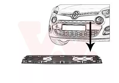 Ventilatiegrille, bumper