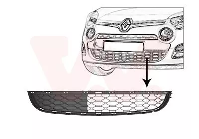 Ventilatiegrille, bumper