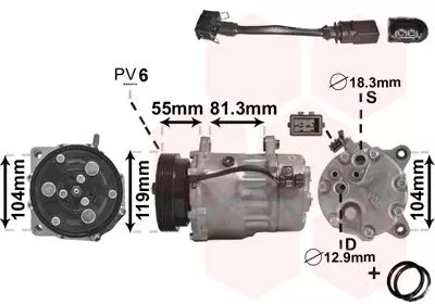 Compressor, airconditioning