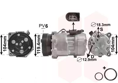 Compressor, airconditioning