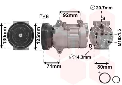 Compressor, airconditioning