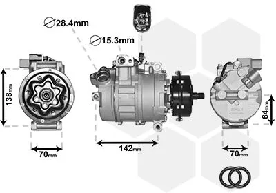Compressor, airconditioning