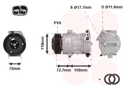 Compressor, airconditioning