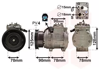 Compressor, airconditioning