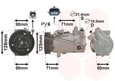 Compressor, airconditioning