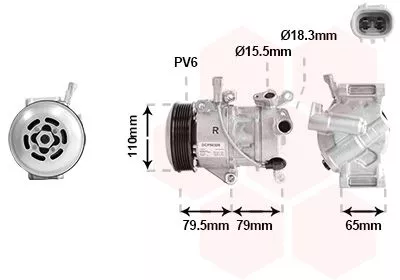 Compressor, airconditioning