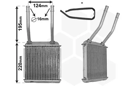 Kachelradiateur, interieurverwarming