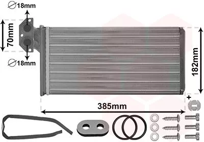 Kachelradiateur, interieurverwarming