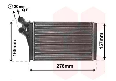 Kachelradiateur, interieurverwarming