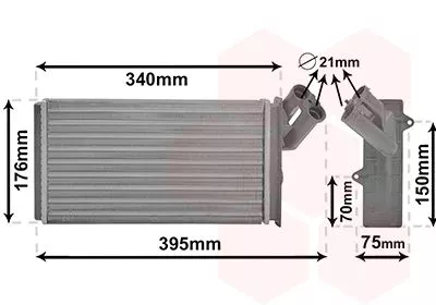 Kachelradiateur, interieurverwarming