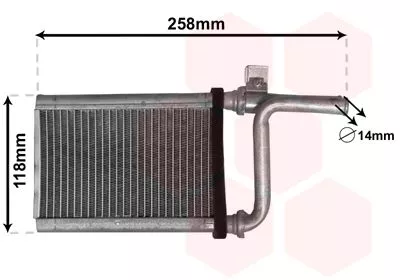 Kachelradiateur, interieurverwarming